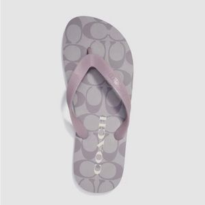 NWT COACH ZAK FLIP FLOP SOFT LILAC Size 10